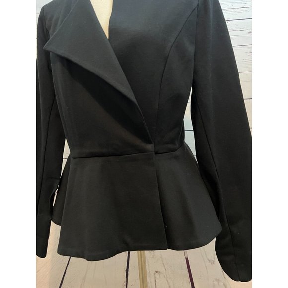Cabi Agency Peplum Jacket 6 Style 3549 Blazer Suit Ponte Knit Coat Lined Black - Picture 9 of 10